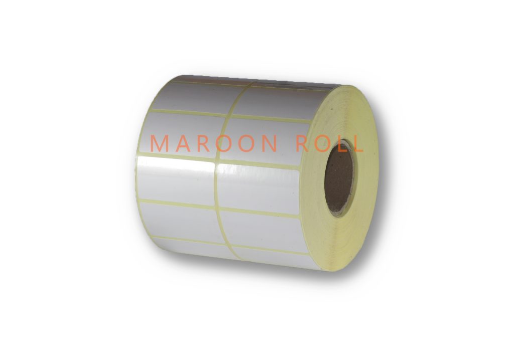 لیبل-صدفی-سایز-۵۰×۳۰-دو-ردیفه-تعداد-در-هر-رول-۳۰۰۰-عدد