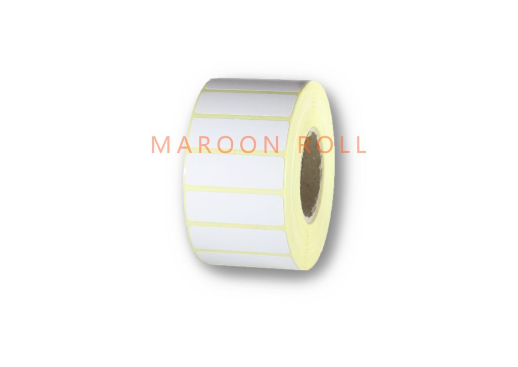 لیبل کاغذی سایز ۴۵×۱۵ دو ردیفه تعداد در هر رول ۴۰۰۰ عدد