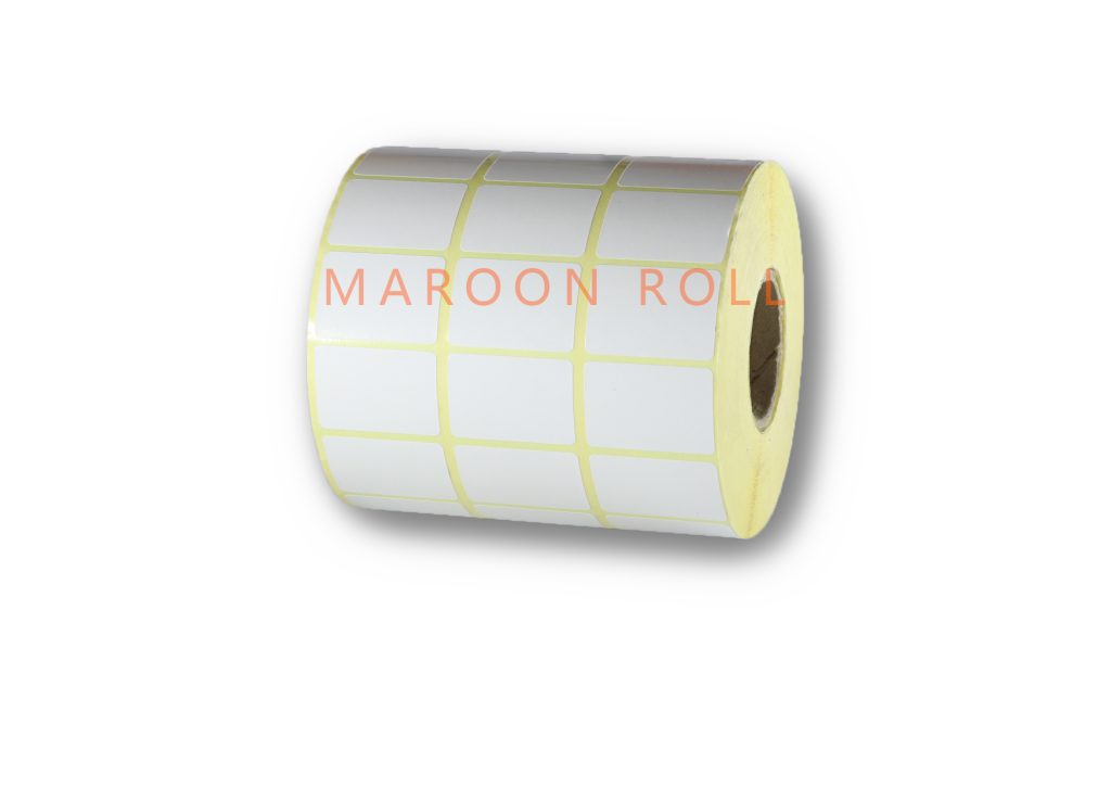 لیبل کاغذی ۳۴×۲۱ سه ردیفه تعداد در هر رول ۶۰۰۰ عدد