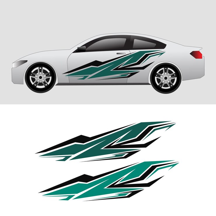 Car body sticker برچسب بدنه خودرو