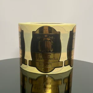 لیبل صدفی چاپی طلاکوب دار سلفن براق