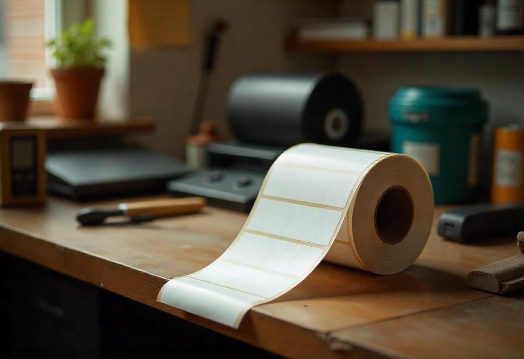 لیبل کاغذی پشت چسب دار